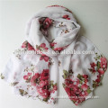 2015 new style scarf voile scarf printed shawl flower scarf